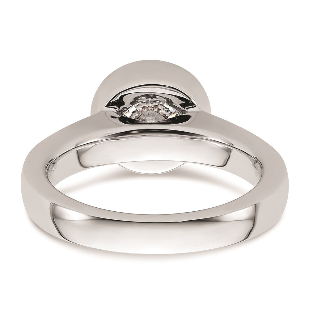 Buy Exclusive 14K White Gold 2 Carat Bezel Set Engagement Ring Setting 8.20mm