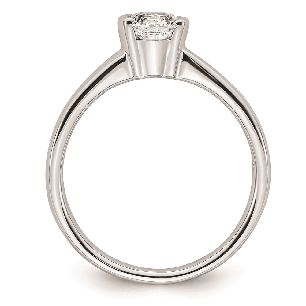 Buy Stylish 14K White Gold Half-Bezel Engagement Ring Setting, 1/2 Carat