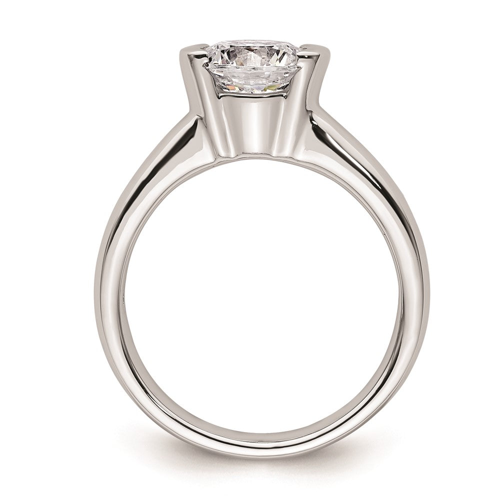 Buy Stylish 14K White Gold Half-Bezel Engagement Ring Setting, 1.5 Carat