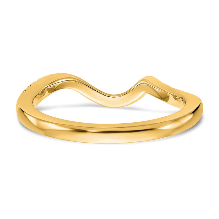 High-Quality 14K Yellow Gold Diamond Wedding Band - 1/5 Carat Value Offer-5
