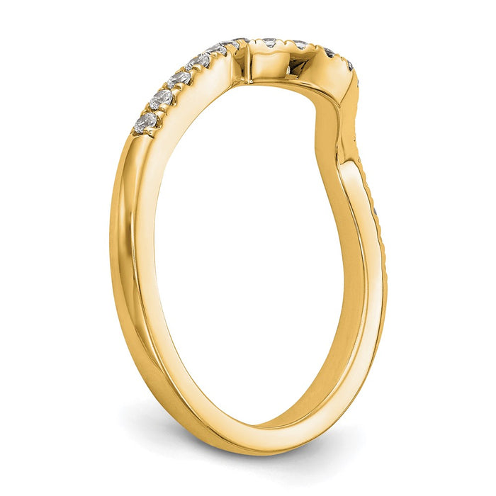 High-Quality 14K Yellow Gold Diamond Wedding Band - 1/5 Carat Value Offer-6