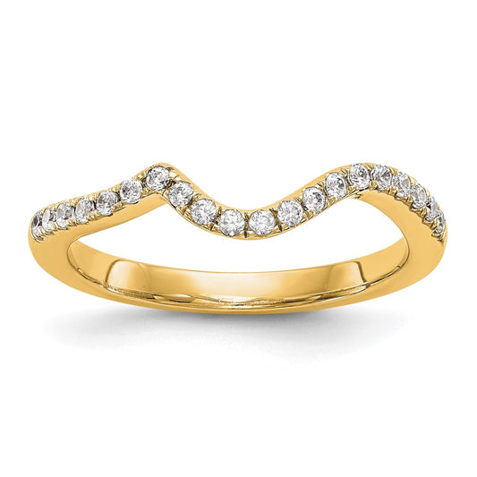 High-Quality 14K Yellow Gold Diamond Wedding Band - 1/5 Carat Value Offer
