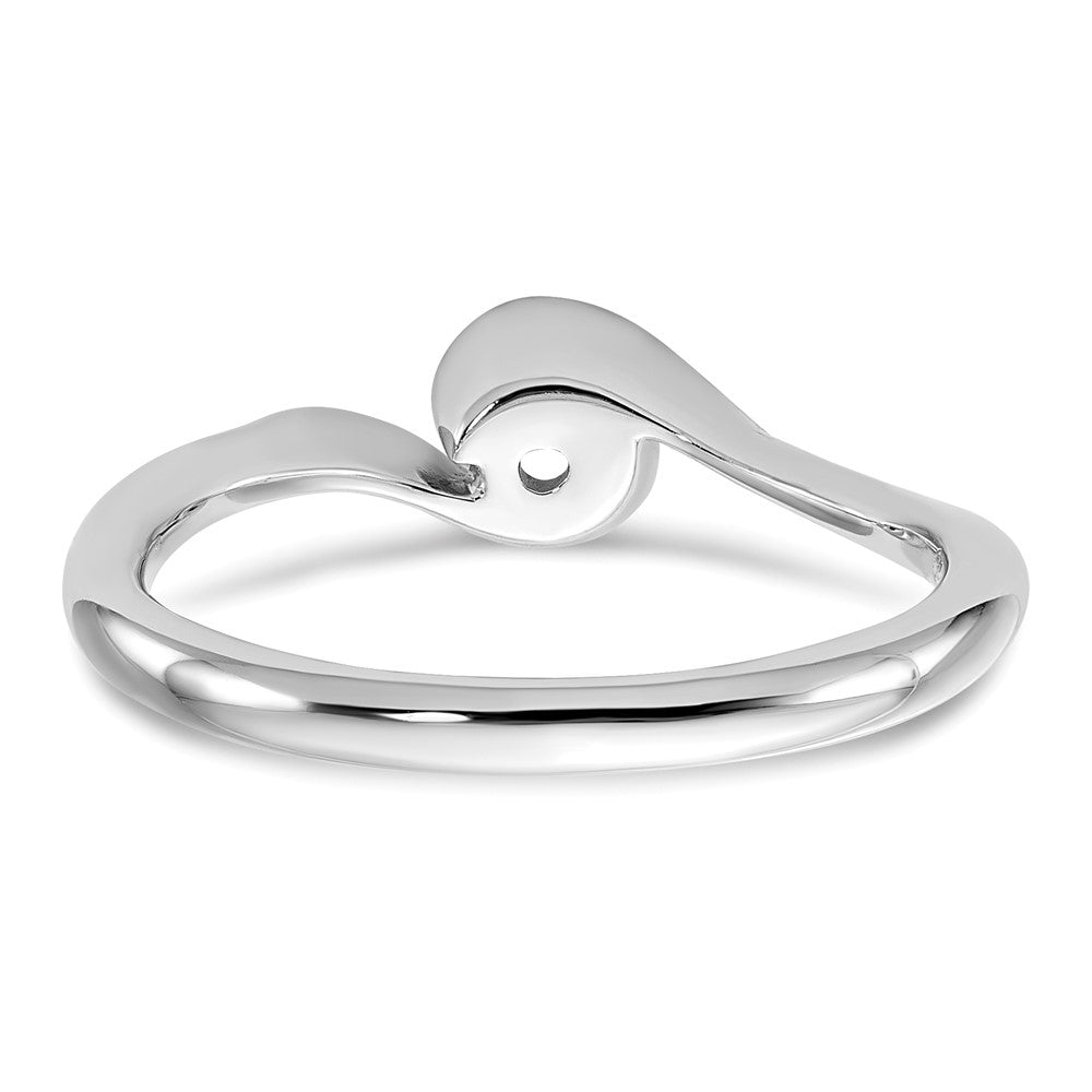 Buy Stylish 14K White Gold 1/4 Carat Half-Bezel Engagement Ring Setting