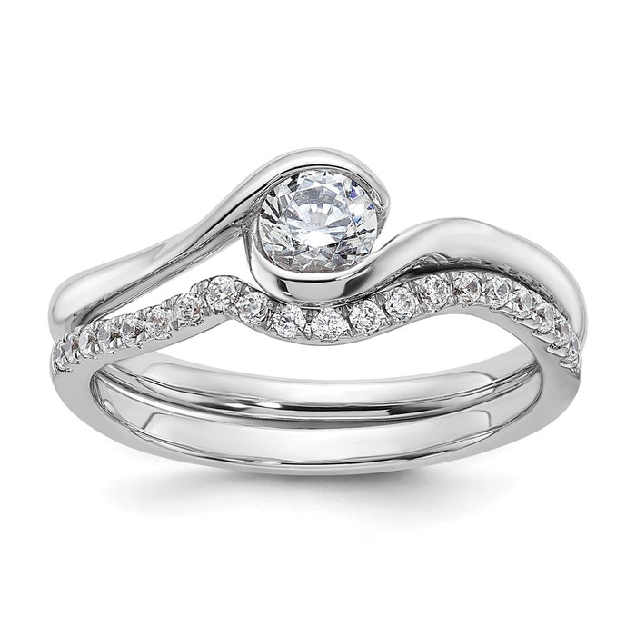 High-Quality 14K White Gold 1/3 Carat Engagement Ring Setting - Stylish & Affordable!-6