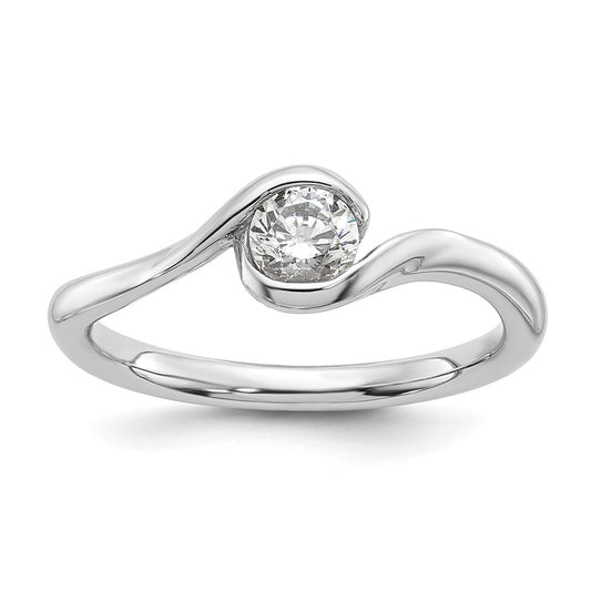 High-Quality 14K White Gold 1/3 Carat Engagement Ring Setting - Stylish & Affordable!