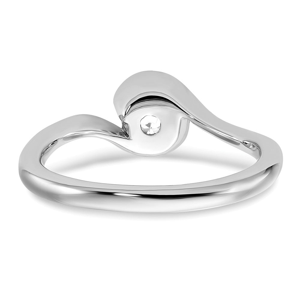 Buy Stylish 14K White Gold 1/2 Carat Bypass Engagement Ring Setting 5.20mm