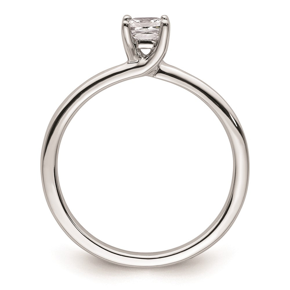 Buy Stylish 14K White Gold 1/4 Carat Princess Cut Engagement Ring Setting