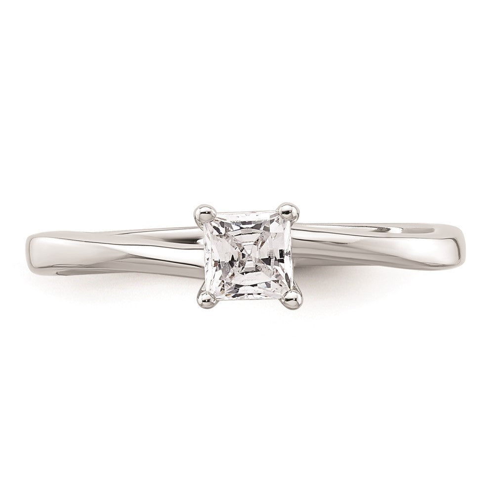 Buy Stylish 14K White Gold 1/4 Carat Princess Cut Engagement Ring Setting