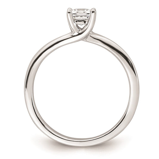 Buy Stylish 14K White Gold 1/3 Carat Princess Cut Engagement Ring Setting