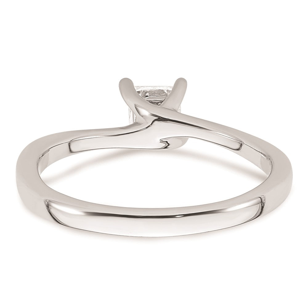 Buy Stylish 14K White Gold 1/3 Carat Princess Cut Engagement Ring Setting