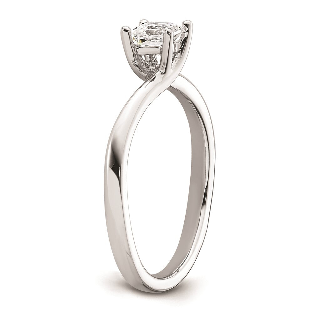 Buy Stylish 14K White Gold 1/3 Carat Princess Cut Engagement Ring Setting