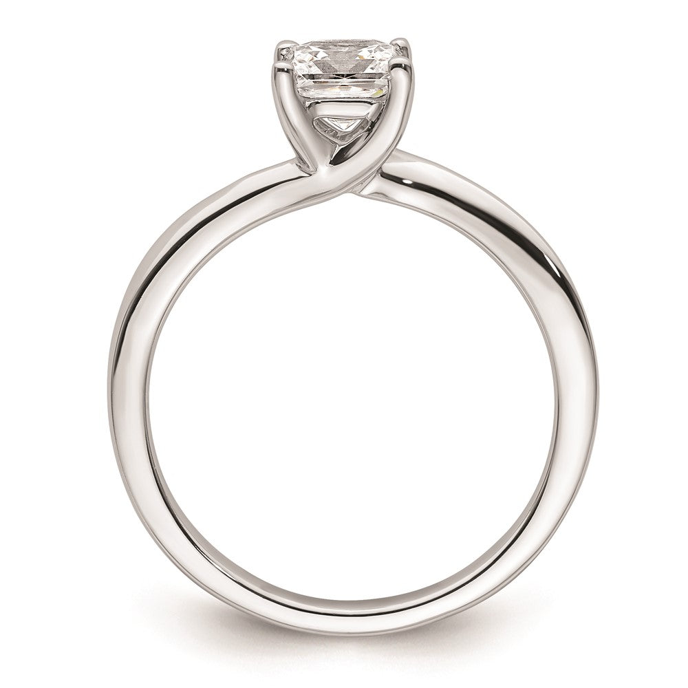 Buy Stylish 14K White Gold Engagement Ring Setting | 3/4 Carat, 5mm Square