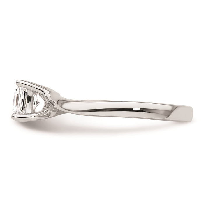 Buy Stylish 14K White Gold Engagement Ring Setting | 3/4 Carat, 5mm Square-3