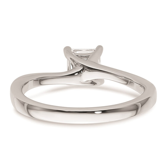 Buy Stylish 14K White Gold Engagement Ring Setting | 3/4 Carat, 5mm Square-5