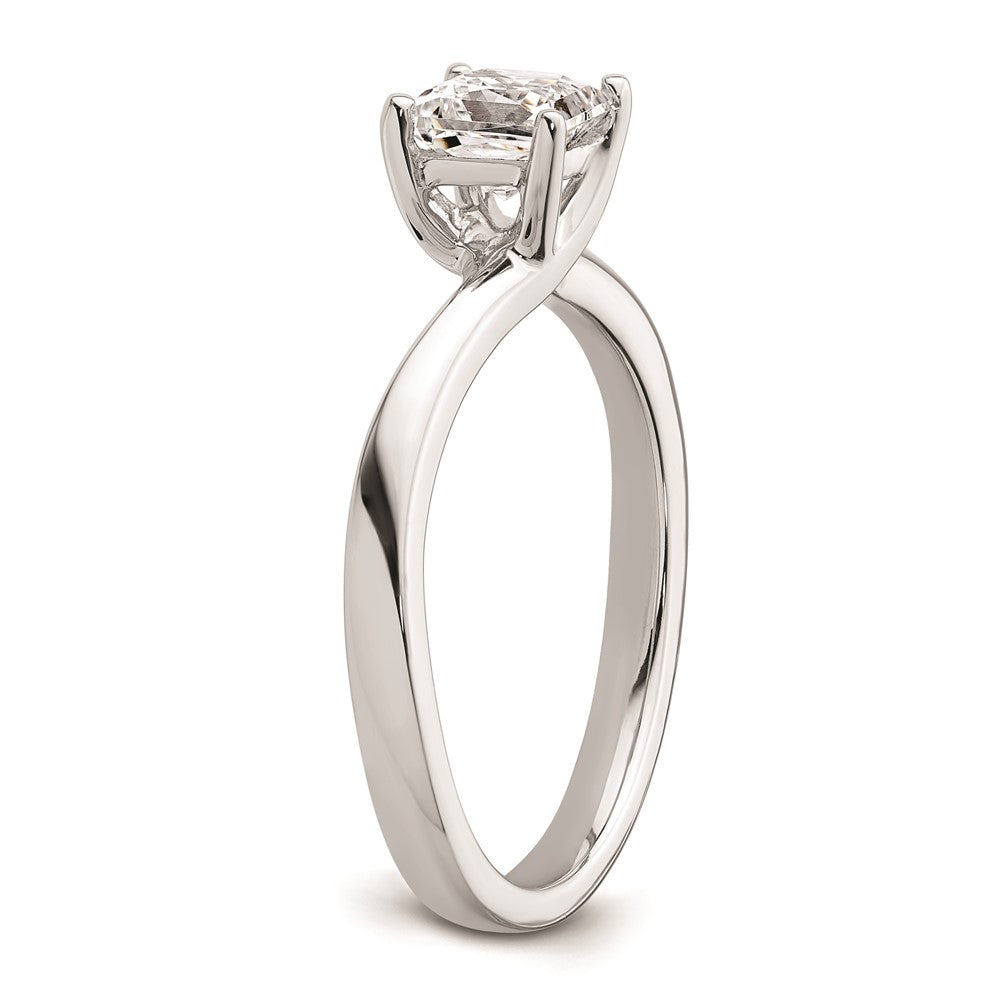 Buy Stylish 14K White Gold Engagement Ring Setting | 3/4 Carat, 5mm Square