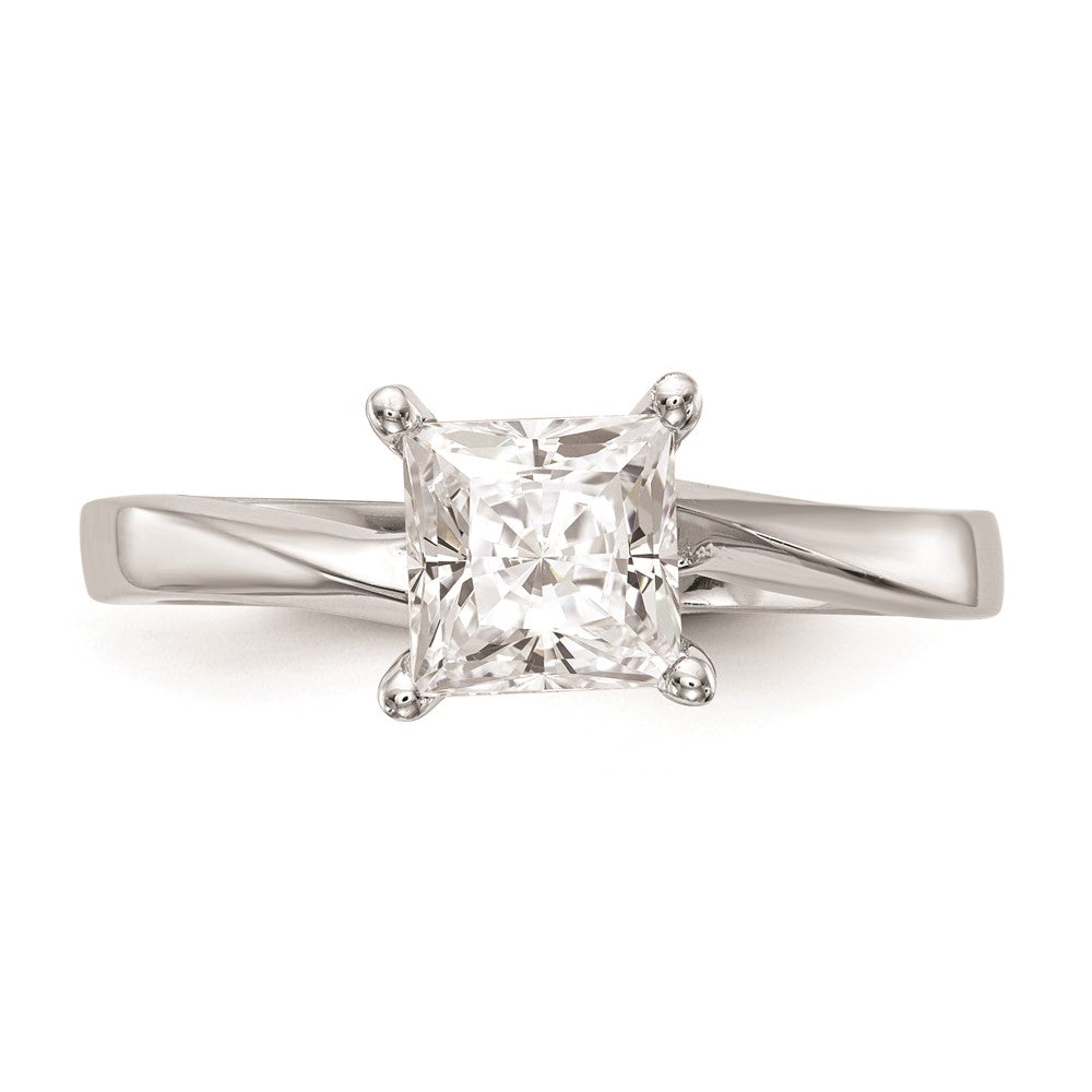Buy Stylish 14K White Gold 1 Carat Princess Cut Engagement Ring Setting