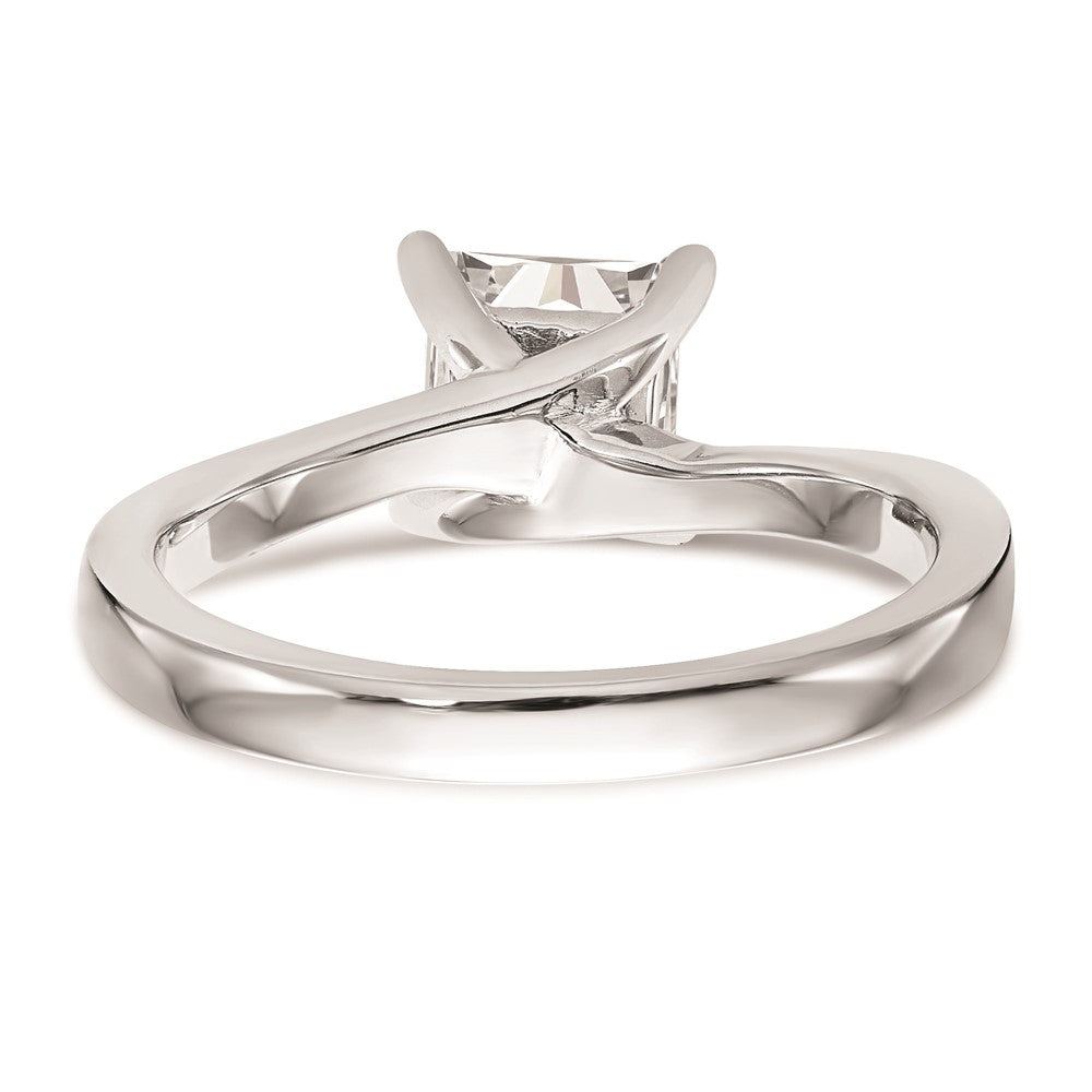 Buy Stylish 14K White Gold 1 Carat Princess Cut Engagement Ring Setting