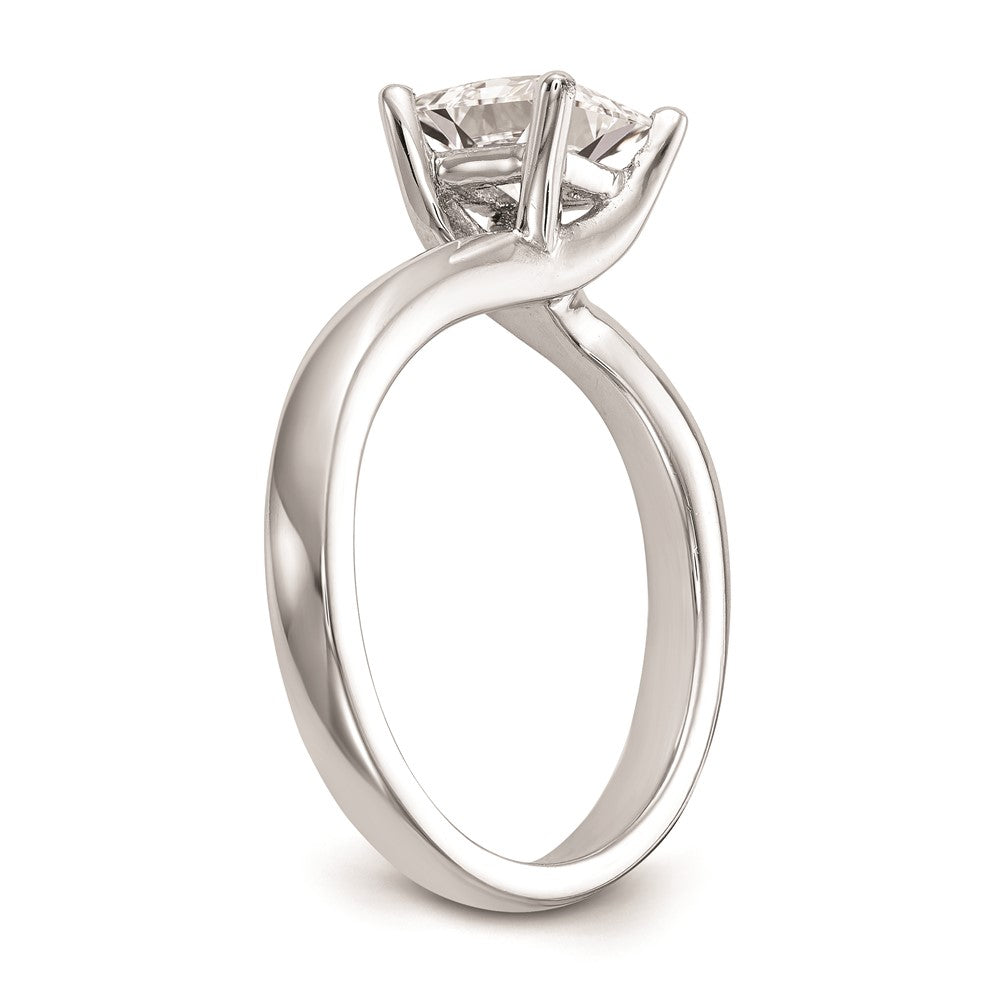 Buy Stylish 14K White Gold 1 Carat Princess Cut Engagement Ring Setting