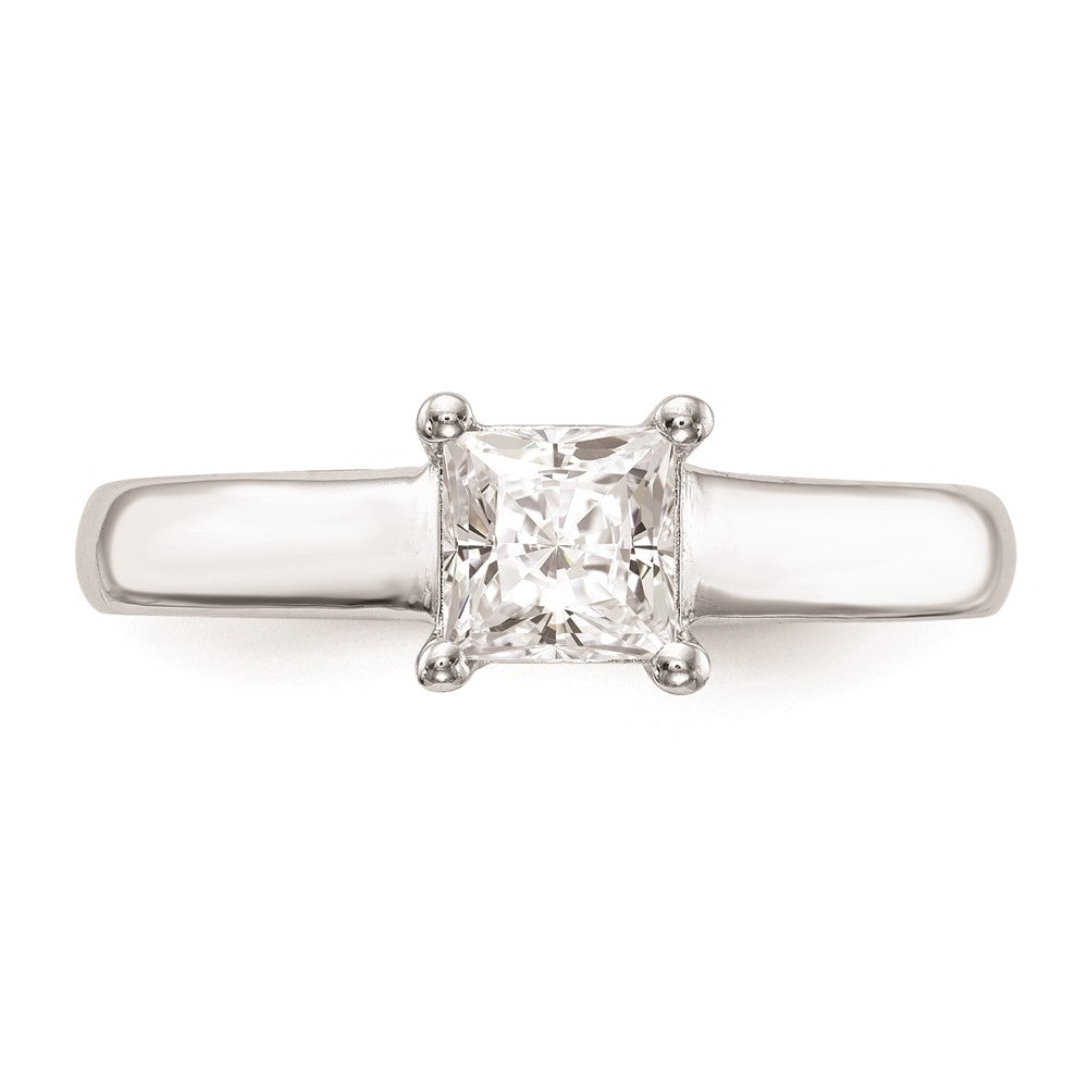 Buy Exclusive 14K White Gold 1 Carat Square Princess Cut Engagement Ring