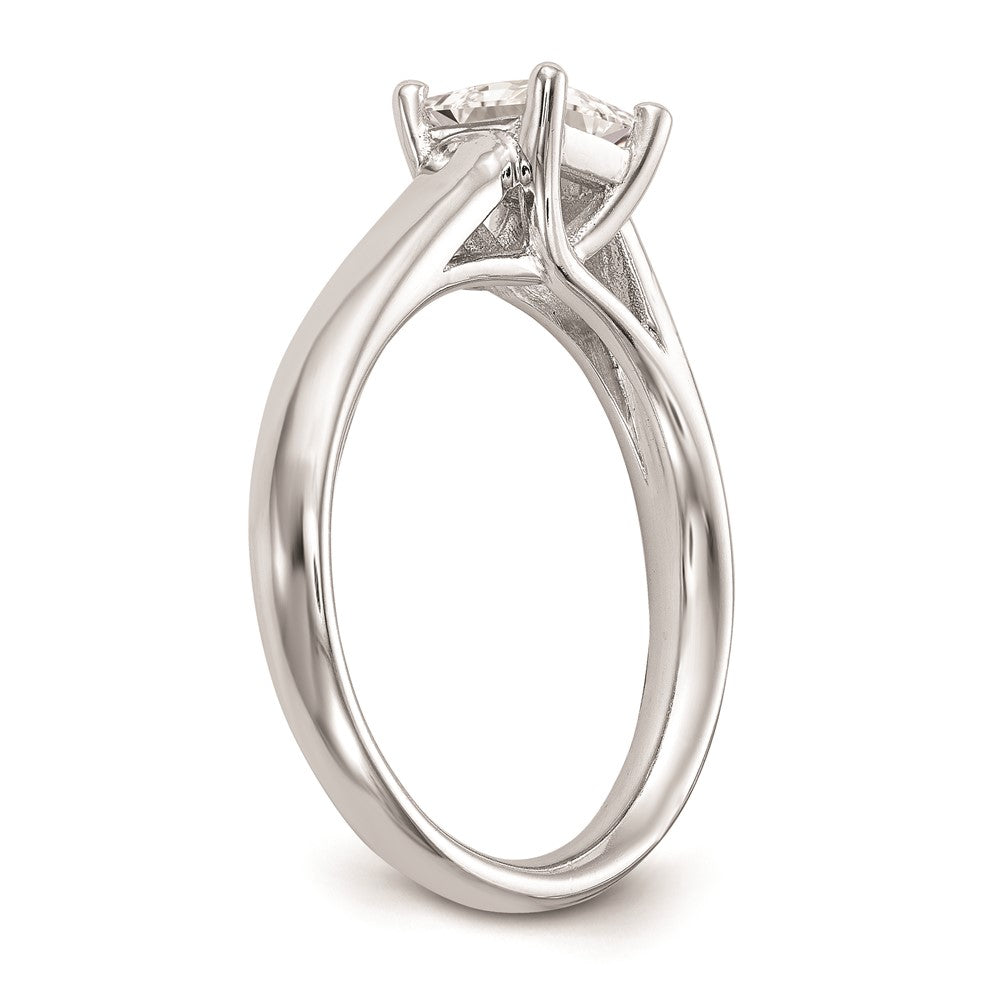 Buy Exclusive 14K White Gold 1 Carat Square Princess Cut Engagement Ring