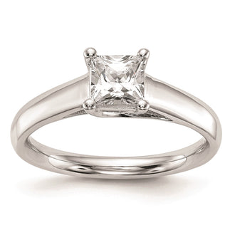 Buy Exclusive 14K White Gold 1 Carat Square Princess Cut Engagement Ring