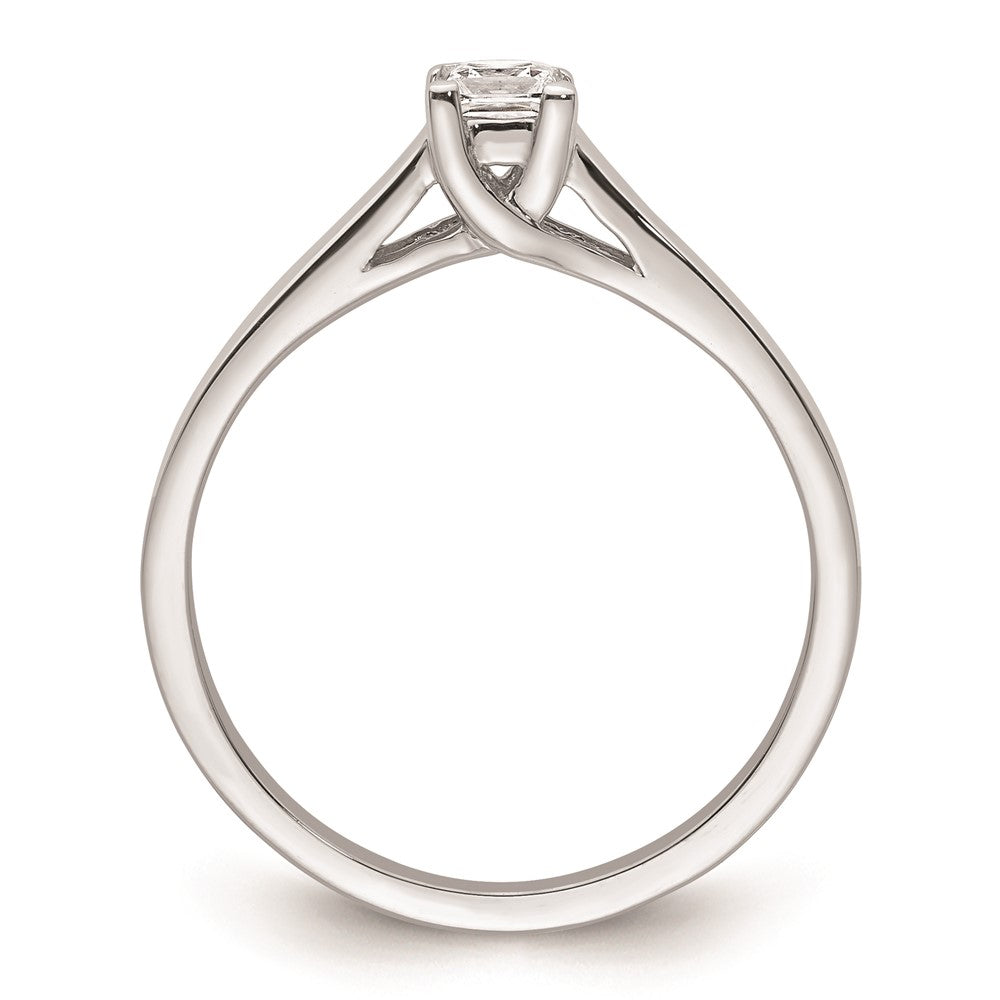 Buy Exclusive 14K White Gold V-End Princess Engagement Ring Setting, 1/4 Carat