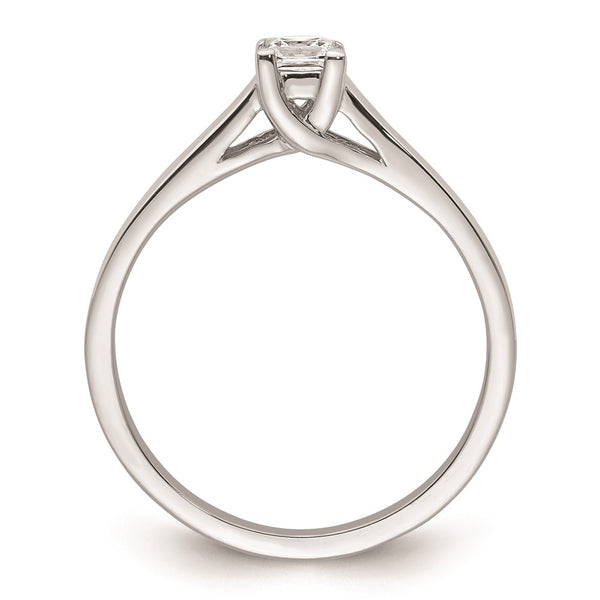Buy Exclusive 14K White Gold V-End Princess Engagement Ring Setting, 1/4 Carat