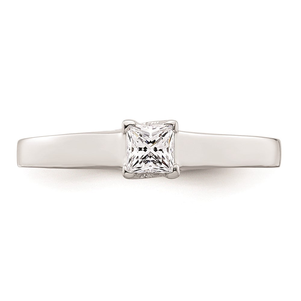 Buy Exclusive 14K White Gold V-End Princess Engagement Ring Setting, 1/4 Carat
