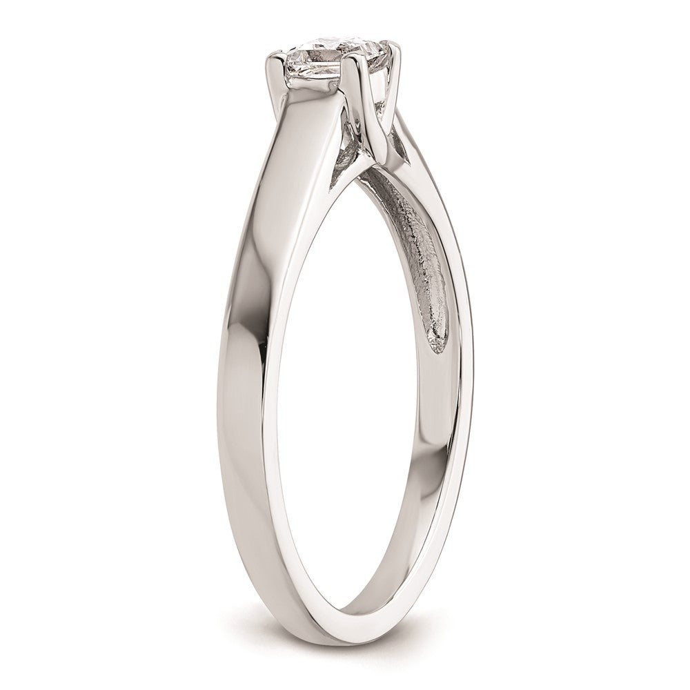 Buy Exclusive 14K White Gold V-End Princess Engagement Ring Setting, 1/4 Carat