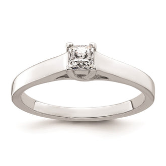 Buy Exclusive 14K White Gold V-End Princess Engagement Ring Setting, 1/4 Carat