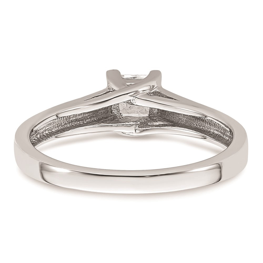 Buy 14K White Gold 1/3 Carat V-End Princess Engagement Ring Setting