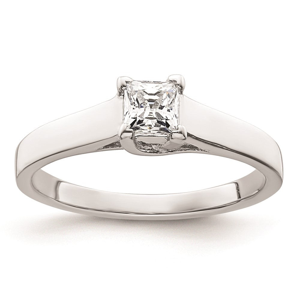 Buy 14K White Gold 1/3 Carat V-End Princess Engagement Ring Setting