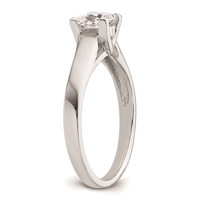 Buy Stylish 14K White Gold 1/2 Carat V-End Princess Engagement Ring Setting-5