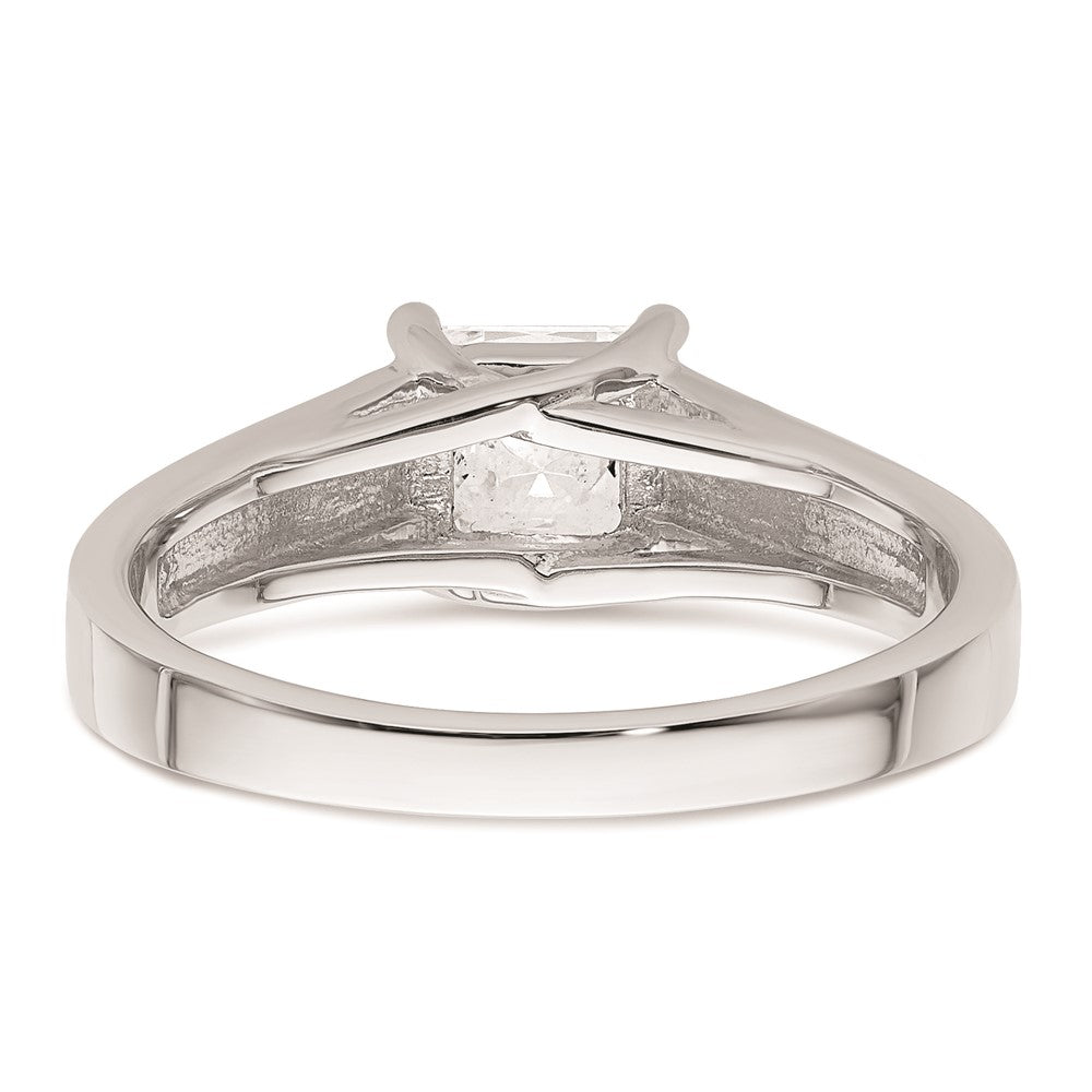 Buy Exclusive 14K White Gold 3/4 Ct Princess Cut Solitaire Engagement Ring