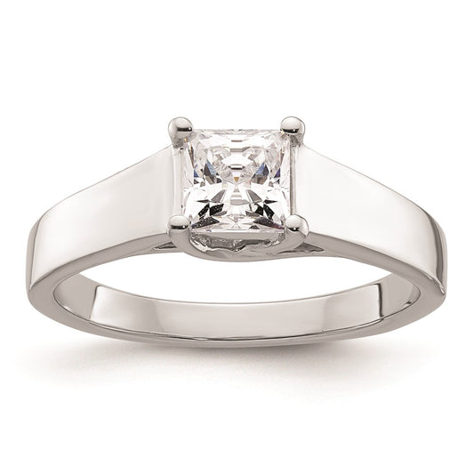 Buy Exclusive 14K White Gold 3/4 Ct Princess Cut Solitaire Engagement Ring