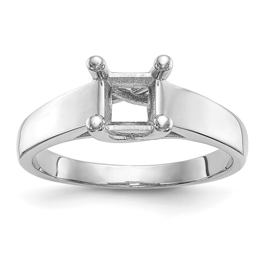 High-Quality 14K White Gold 1 Carat Princess Cut Engagement Ring - Stylish Value