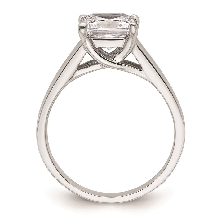 Buy Exclusive 14K White Gold 1.5 Carat Princess Cut Engagement Ring Setting-2