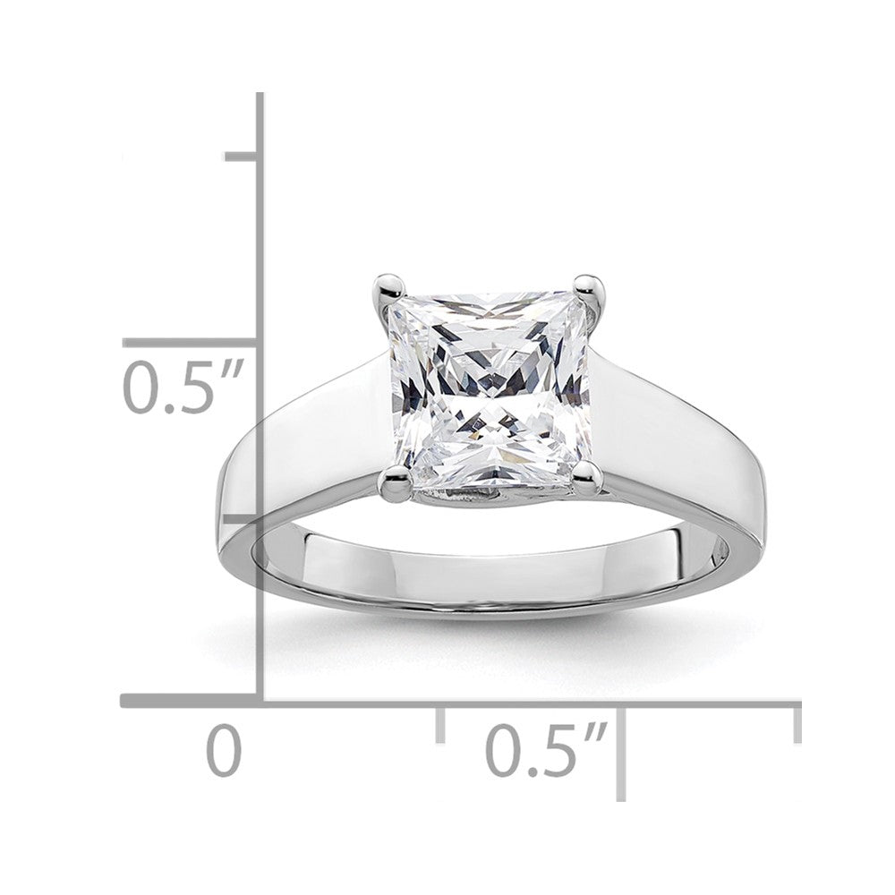 Buy Exclusive 14K White Gold 1.5 Carat Princess Cut Engagement Ring Setting