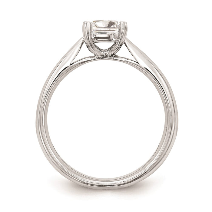 Buy Stylish 14K White Gold 1/2 Carat Princess Cut Engagement Ring Setting-2