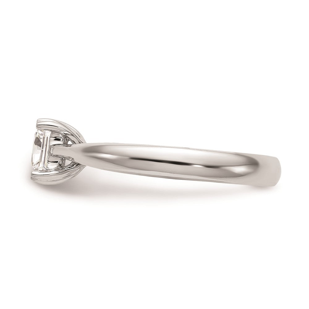 Buy Stylish 14K White Gold 1/2 Carat Princess Cut Engagement Ring Setting