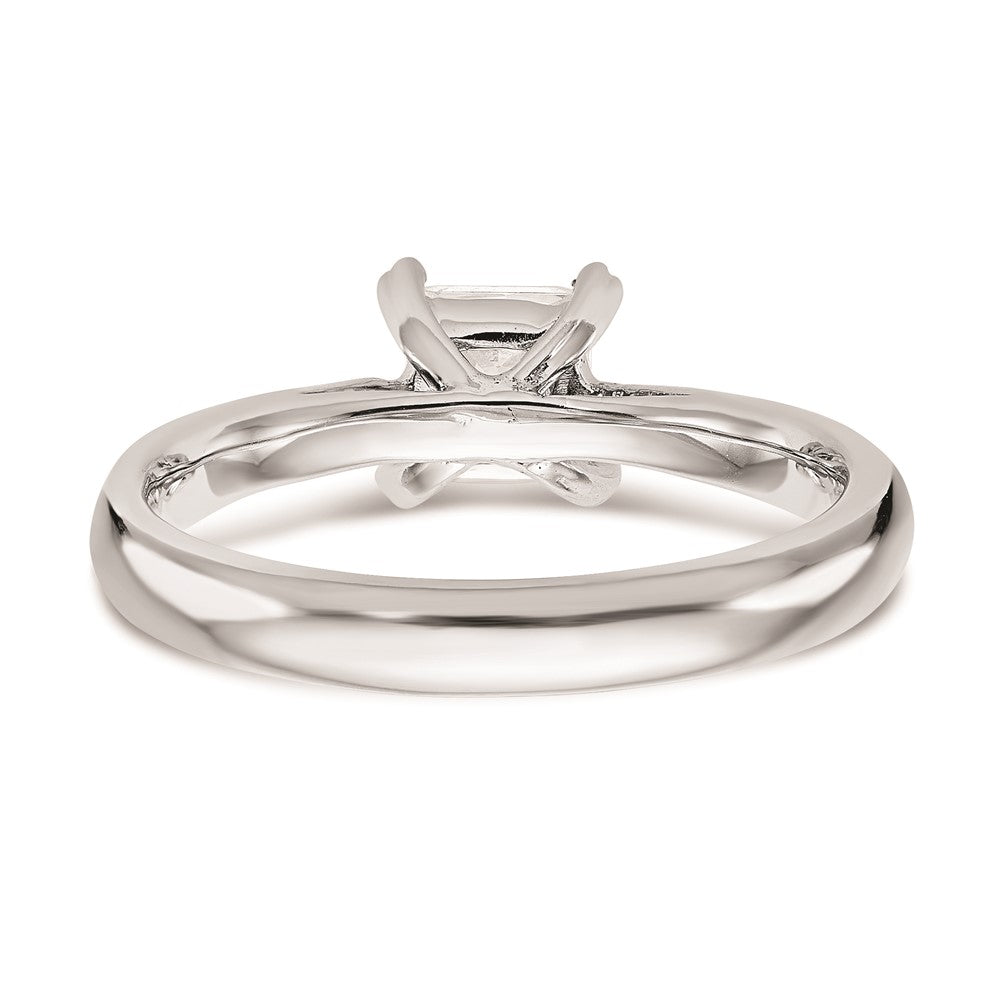 Buy Stylish 14K White Gold 1/2 Carat Princess Cut Engagement Ring Setting