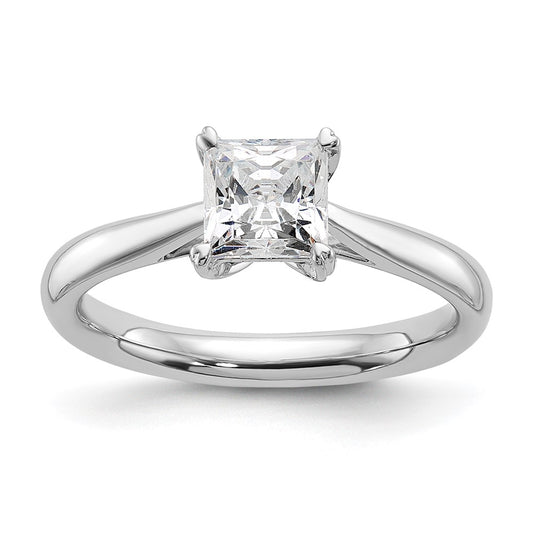 Buy Stylish 14K White Gold 1/2 Carat Princess Cut Engagement Ring Setting