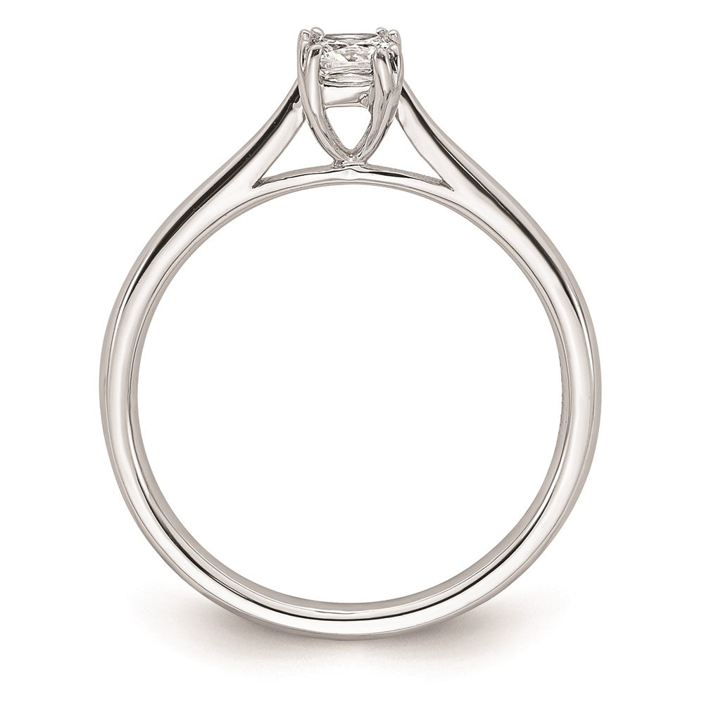 Exclusive 14K White Gold 1/3 Carat Cushion-Cut Engagement Ring Setting