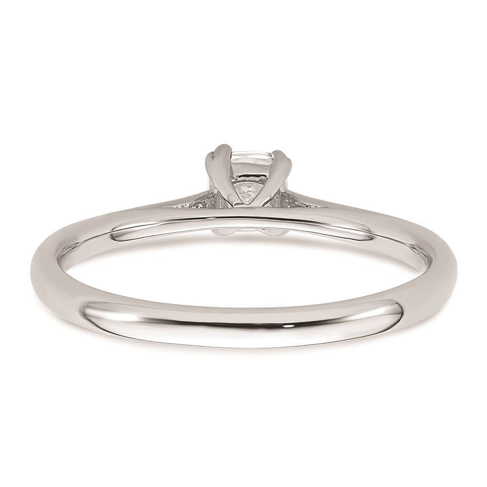 Exclusive 14K White Gold 1/3 Carat Cushion-Cut Engagement Ring Setting