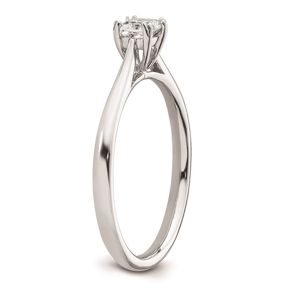 Exclusive 14K White Gold 1/3 Carat Cushion-Cut Engagement Ring Setting