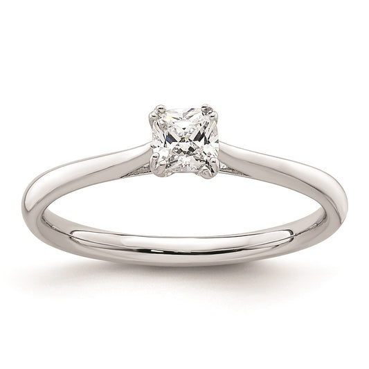 Exclusive 14K White Gold 1/3 Carat Cushion-Cut Engagement Ring Setting