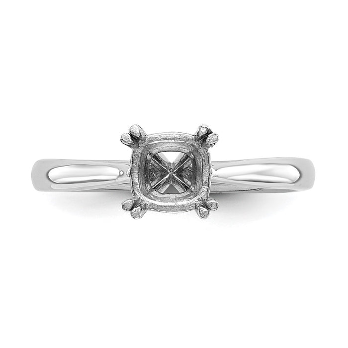 High-Quality 14K White Gold 3/4 Carat Cushion-Cut Engagement Ring - Stylish Design-4