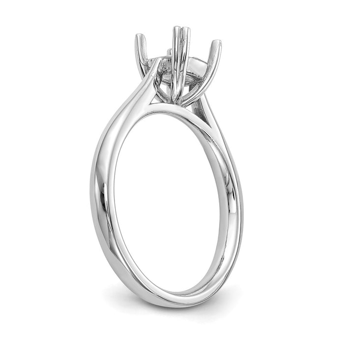 High-Quality 14K White Gold 3/4 Carat Cushion-Cut Engagement Ring - Stylish Design-6