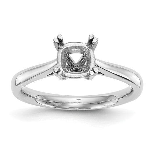 High-Quality 14K White Gold 3/4 Carat Cushion-Cut Engagement Ring - Stylish Design