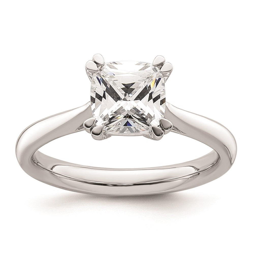 Buy Stylish 14K White Gold 1.75 Carat Cushion-Cut Engagement Ring Setting